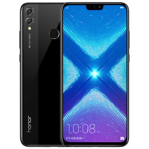 荣耀8X 千元屏霸 高屏占比 2000万AI双摄 全网通 6GB+64GB(幻夜黑)