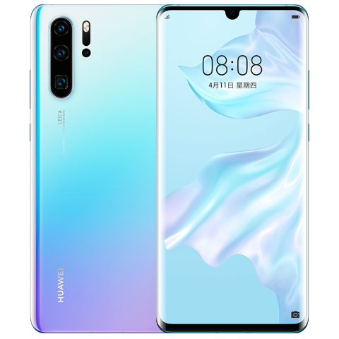 HUAWEI P30 Pro 麒麟980 超感光徕卡四摄 屏内指纹 双景录像 8GB+128GB 全网通版(天空之境)